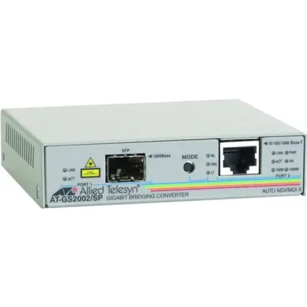 MEDIA CONVERTER ETH RJ45 TO SFP ALLIED TELESIS AT-GS2002/SP