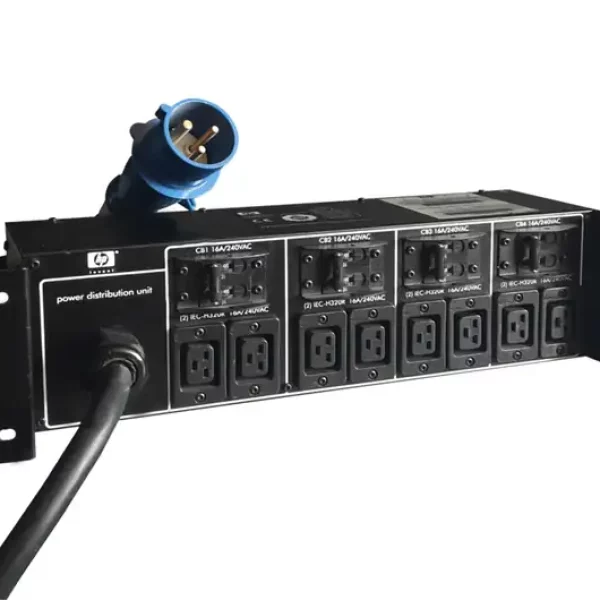 PDU 8-OUTLETS HP E7684-63001, 8XC19, 220-240V, 1PH, 60A, 2U