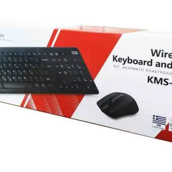 KEYBOARD-MOUSE DQR WIRELESS BLACK EN-GR NEW