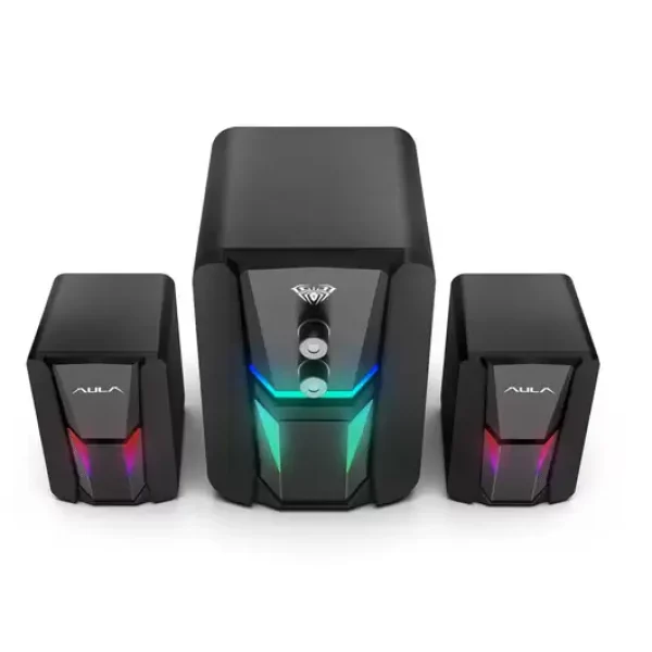 SPEAKERS AULA N-189 RGB DESKTOP STEREO 2.1 NEW
