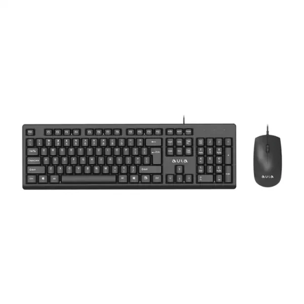 KEYBOARD-MOUSE AULA AC101 WIRED BLACK US-GR NEW