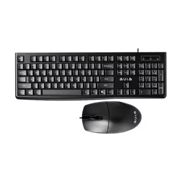 KEYBOARD-MOUSE AULA AC105 WIRED BLACK US-GR NEW
