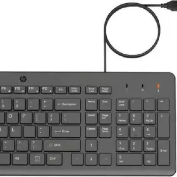 KEYBOARD MOUSE WIRED COMBO HP 150 GREEK NEW