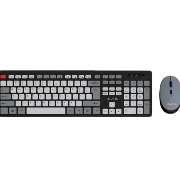 KEYBOARD-MOUSE AULA AC308 WIRELESS BLACK US-GR NEW
