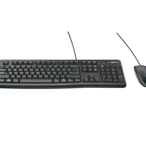KEYBOARD-MOUSE LOGITECH WIRED DESKTOP MK120 GR NEW