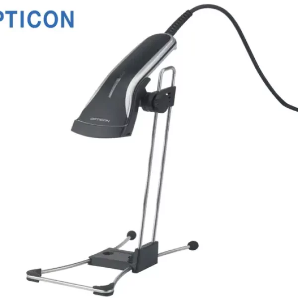 POS BARCODE SCANNER OPTICON OPR 2001Z 1D W. STAND NEW