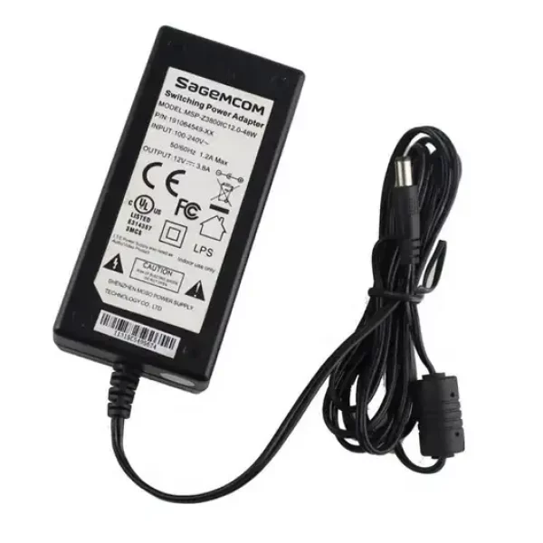 AC ADAPTER MONITOR SAGEMCOM 12V/3.8A/48W (5.5*2.5)