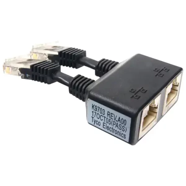 ADAPTER DELL PE 1850 DUAL ETHERNET DONGLE BLACK RJ45