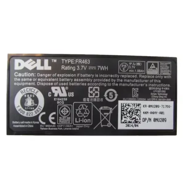 RAID BATTERY DELL PERC 5 6 H700 SERIES NO CABLE- U8735
