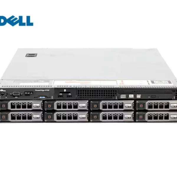 SERVER DELL R720 8LFF 2xE5-2680V2/192GB-24x8GB/H710m-512MBwB/2x750W