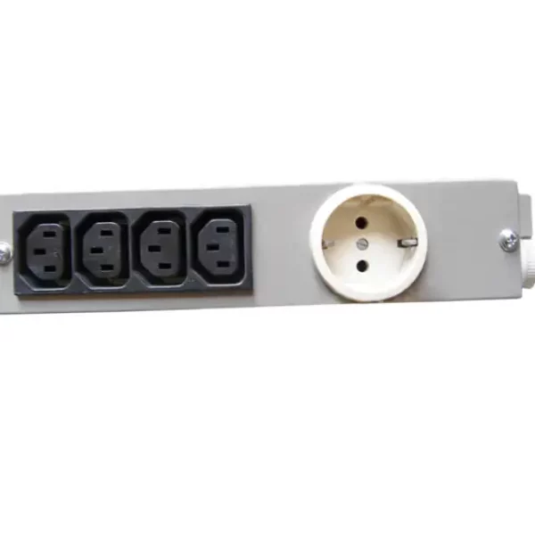 POWERSTRIP KNURR AG 1P SCHUKO,4P C19 VERTICAL GRAY