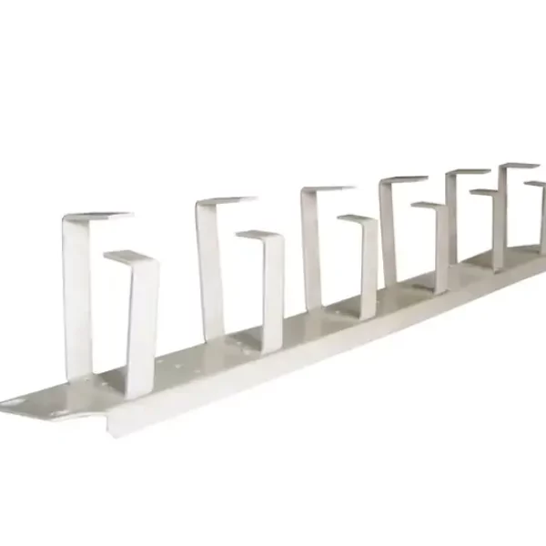 CABLE MANAGER NONAME 1U 6 HOOK WHITE METAL