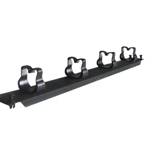 CABLE MANAGER ΝΟΝΑΜΕ 1U 4 HOOK BLACK METAL/PLASTIC