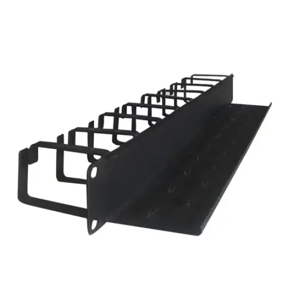 CABLE MANAGER NONAME 1U 9 HOOK BLACK METAL