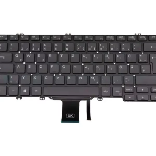 DELL LATITUDE 7300 5300 2-in-1 KEYBOARD GER BL NEW